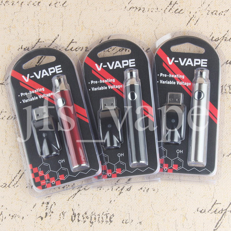 

Vape EVOD Preheating Function Variable Voltage 510 thread Battery charger 650mAh rapid pre-heat bud for CE3 G2 cartridge