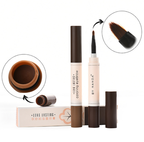 

Wholesales 2018 Popular Long Lasting Waterproof Eyebrow Pencil with Brush Makeup cosmetic 5 PCS/LOT Free Shipping