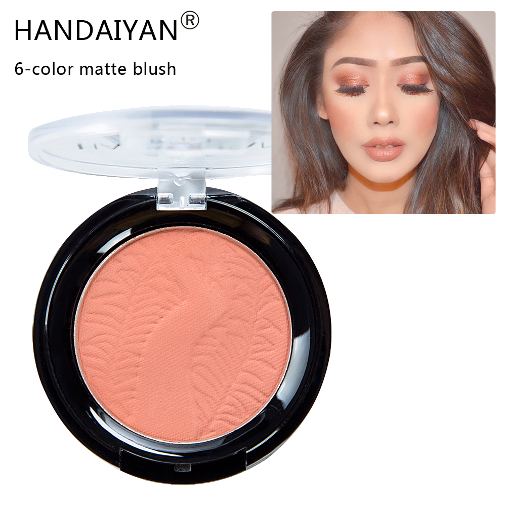 

2020 new HANDAIYAAN 6-color matte blush Nude makeup repair powder Brighten skin colour long-lasting in stock, Mixed color
