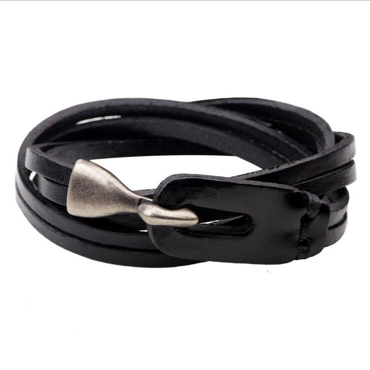 

Men Leather Bracelets Hot Sale Handmade Wrap Charm Bracelets Wristbands Bangles for Man Fashion Jewerly Wholesale Free Shipping 0783WH, Golden;silver