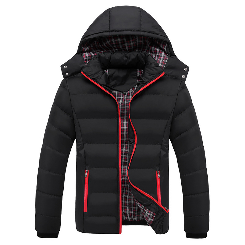 2018 New Men Winter Jackets Casual Parkas Men Windbreak Solid Quality Thicker Coats Hooded Solid Slim Fit Fashion Brand Clothing
