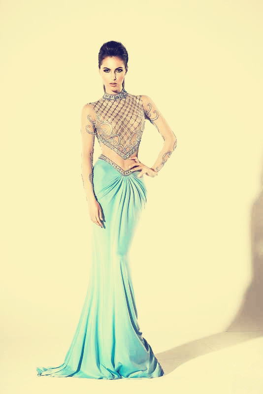 

Evening dress Yousef aljasmi Kim kardashian Cap sleeve V-Neck Beaded Long dress Myriam Almoda gianninaazar ZuhLair murad, Same with picture
