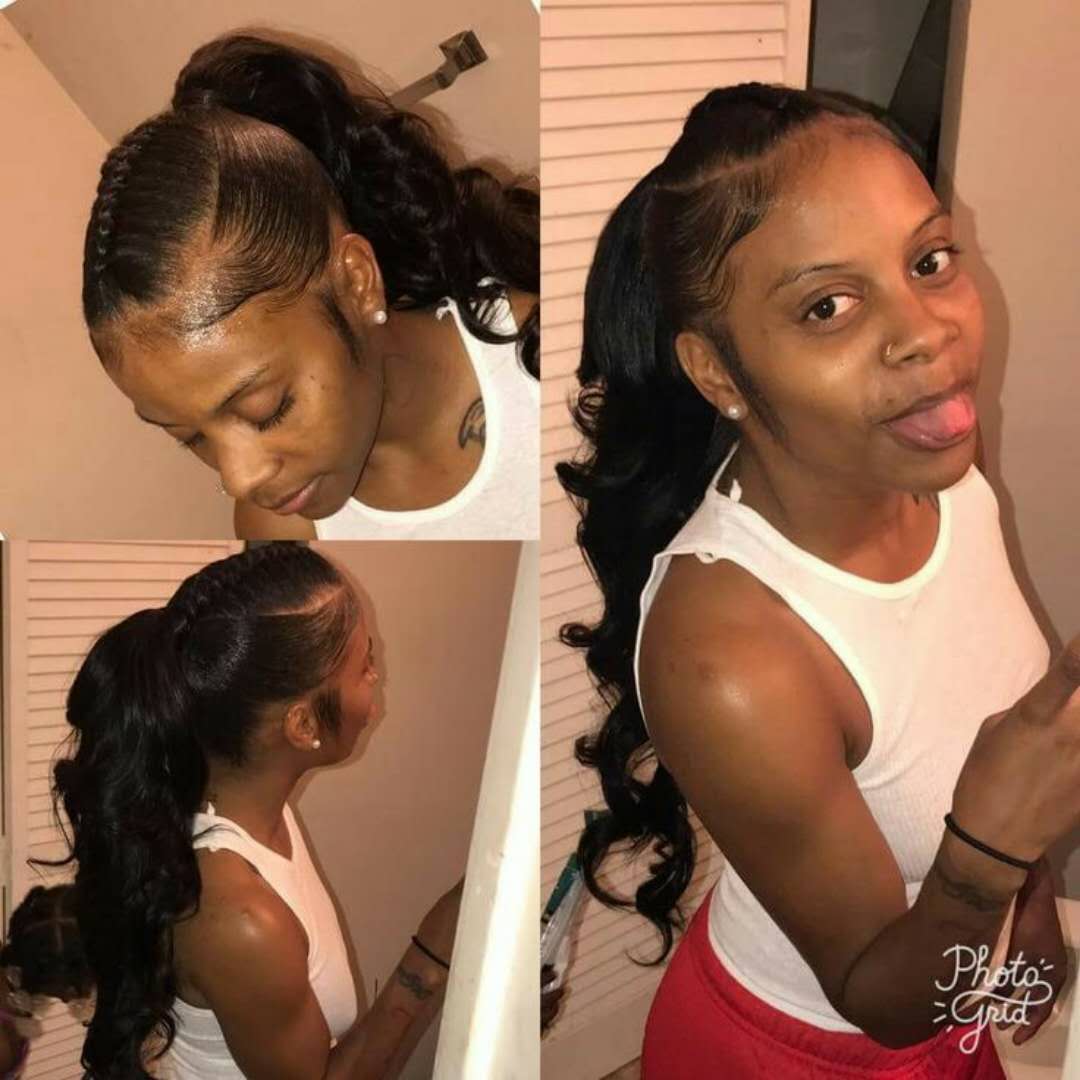 

100% Brazilian Clip In Human Ponytail Hair Extensions Kinky Drawstring ponytail Virgin Body Wave ponytails120g hair pieces