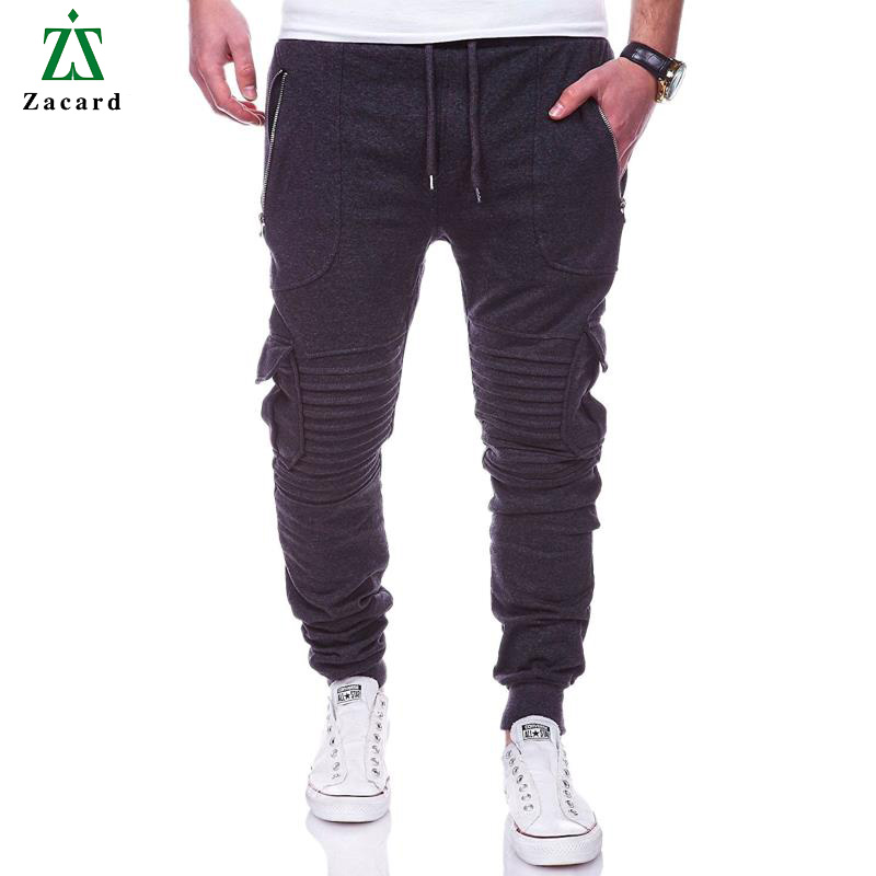 

Men's Pants Zacard 2021 Men Casual Long Western Style Fashion Mid-Waist Slim Trousers Solid Color Striped, Black