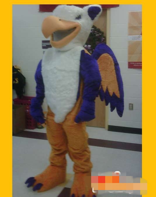 

Custom Newly designed eagle mascot costume Adult Size free shipping, White