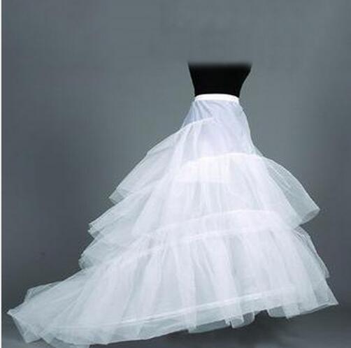 

2018 Gorgeous exquisite white Mermaid Wedding Gown's Petticoats Crinoline Underskirt 3-Layers Cheap Price Bridal Accessories