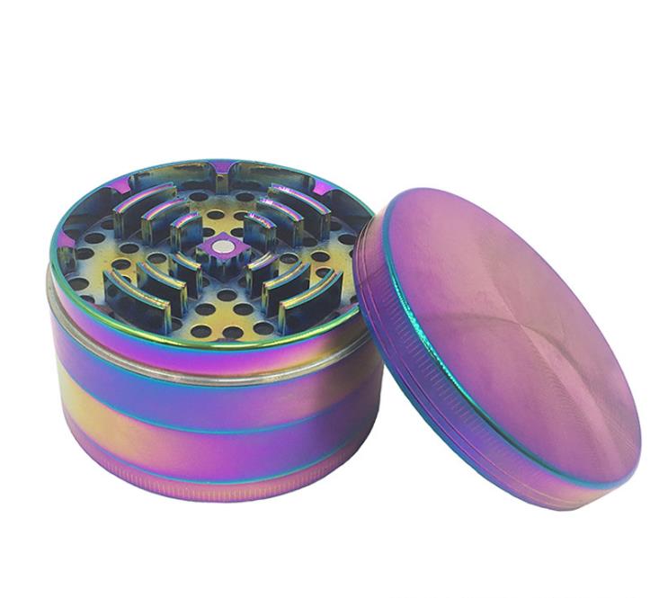 

Bright blue tobacco grinder grinder large signal tooth zinc alloy 75mm diameter broken smoke detector