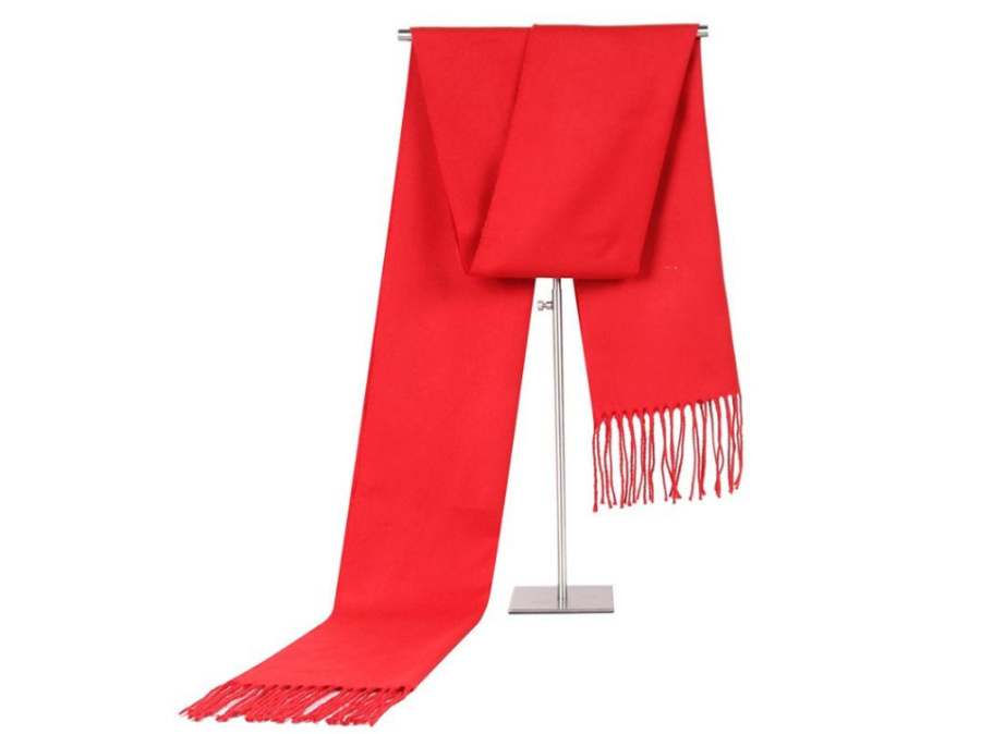 

Autumn Winter Scarf Wrap Man Woman Long Tassels Neck Scarves Keep Warm Festival Gift Pure Color Fashion