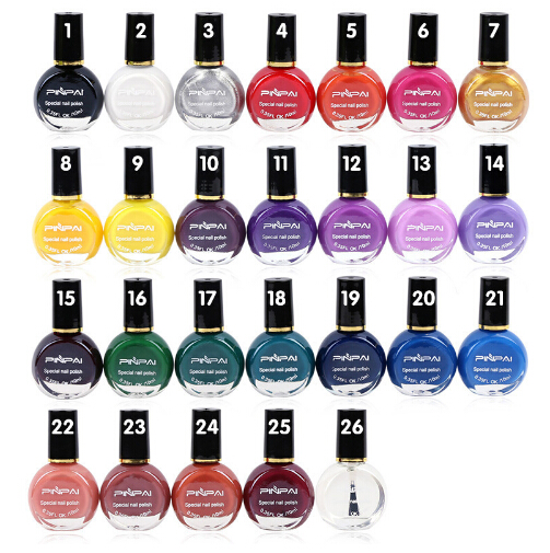 

Nail Gel Arrival 26 Colors Polish Oil Stamping 10ml Printing Stamp Dedicated Authentic Sticker Art, Remark color
