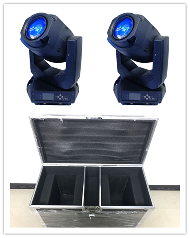 2 pieces with flightcase Led stage spot light 200w moving head led beam zoom lyre moving head led spot lighting-image-409313950