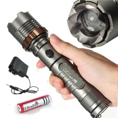 

2000 Lumens CREE XM-L T6 LED Flashlight 5 modes Zoomable Rechargeble Torch Waterproof Camping Hunting Flash Light Ultra Bright Car