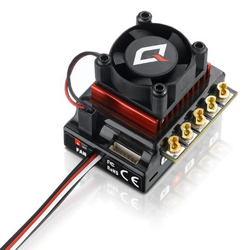 

Hobbywing QUICRUN 10BL120 Sensored 120A 2-3S Lipo Speed Controller Brushless ESC for 1/10 1/12 RC Car