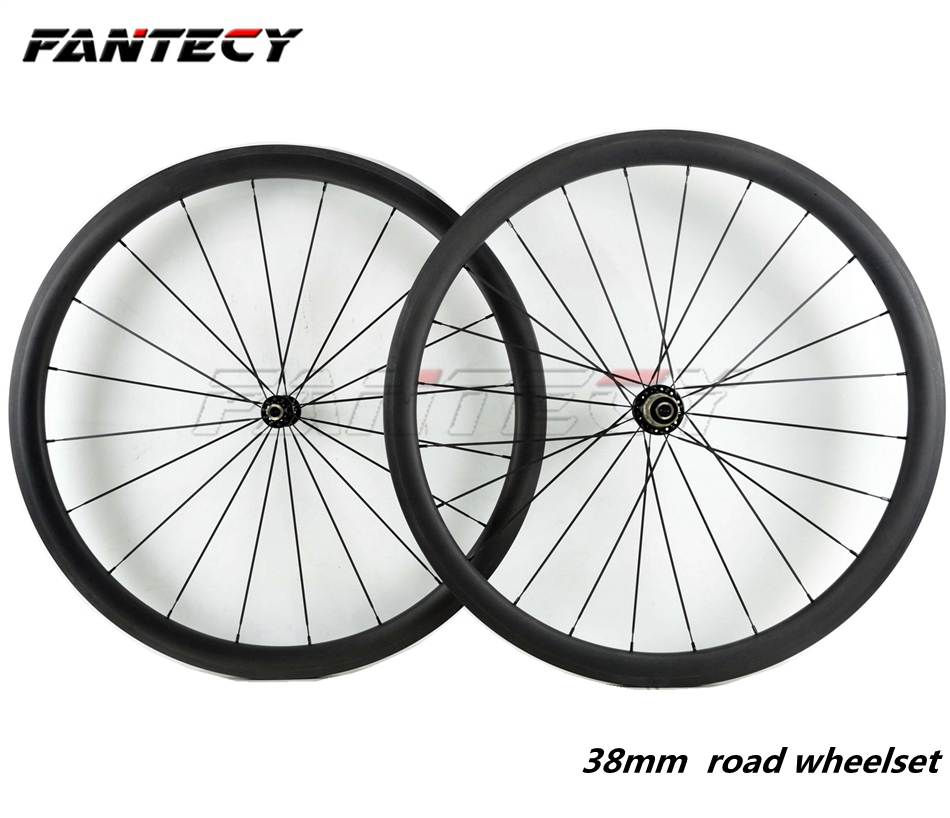 406 Wheel Clincher 20/'/' Carbon Road folding bike Rim 38mm Disc Brake 23mm Wide