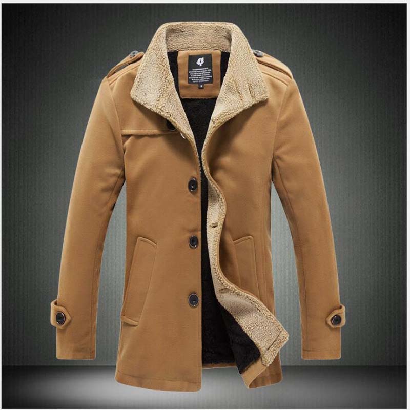 New woolen coat men's clothing long section youth Nizi jacket winter blusa masculina inverno abrigos hombre invierno hombre