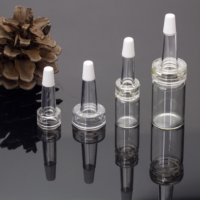 

13# 20# Plastic Dispenser Tip for Crimp Seals Bottle Neck Diameter 13MM 20MM Flared Shape Tip Cap Makeup Bottle Dropper Lid F572