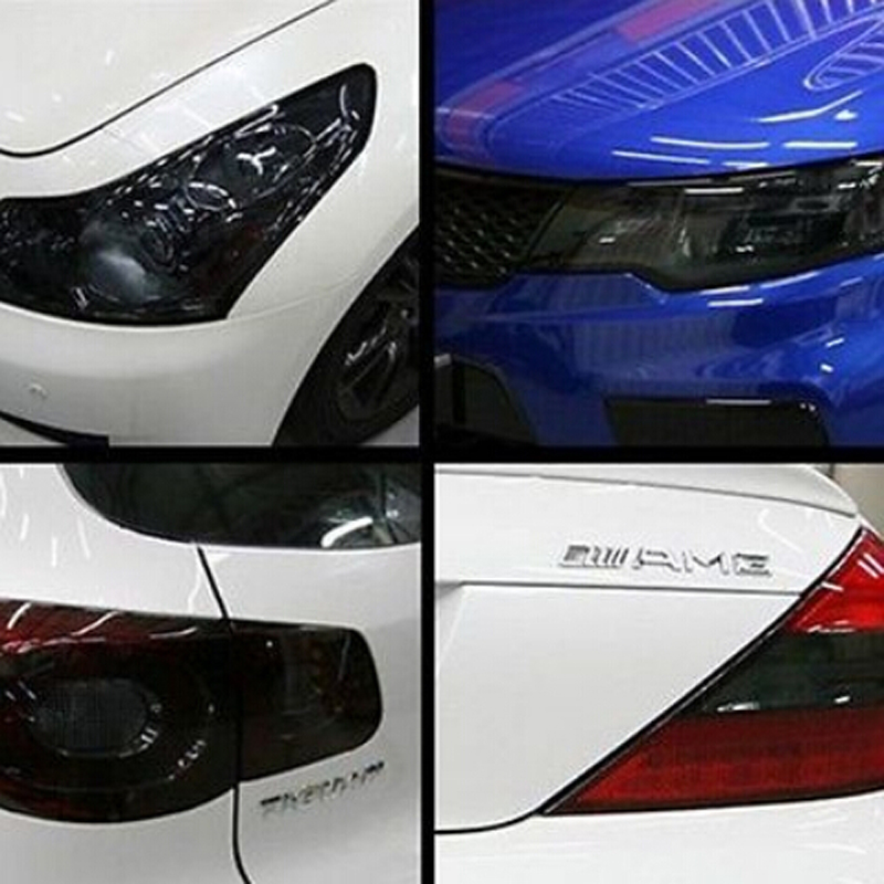 

Auto car headlight rear light Color change matte black back lamp glitter smoke Tint film wrap vinyl sticker Styling Accessories