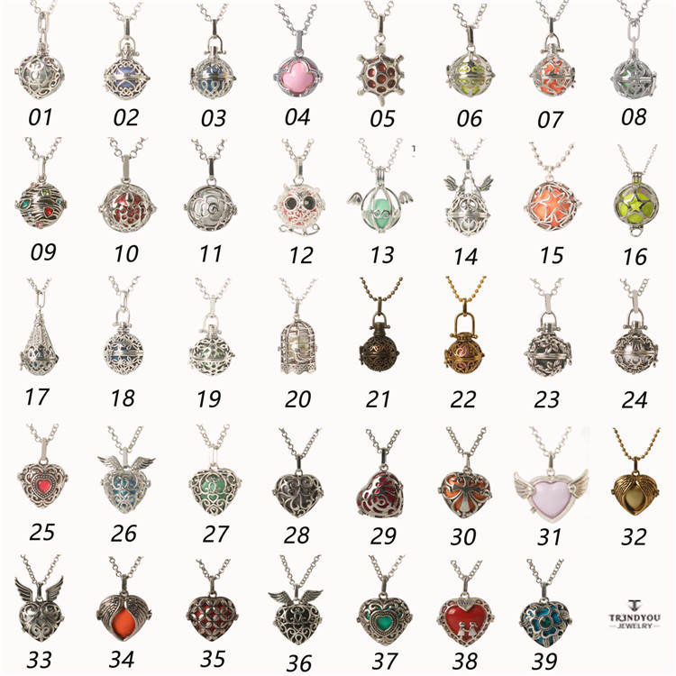 

Soft Chime Musical Bell Bronze Harmony Bola Pendant Angel Caller Blue Mum To Be Pregnancy Gift