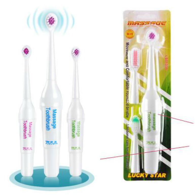 

Soft wool Electric Toothbrush No Rechargeable with 3 Brush Heads Battery Operated Teeth Brush Oral Hygiene Tooth Brush for children adults