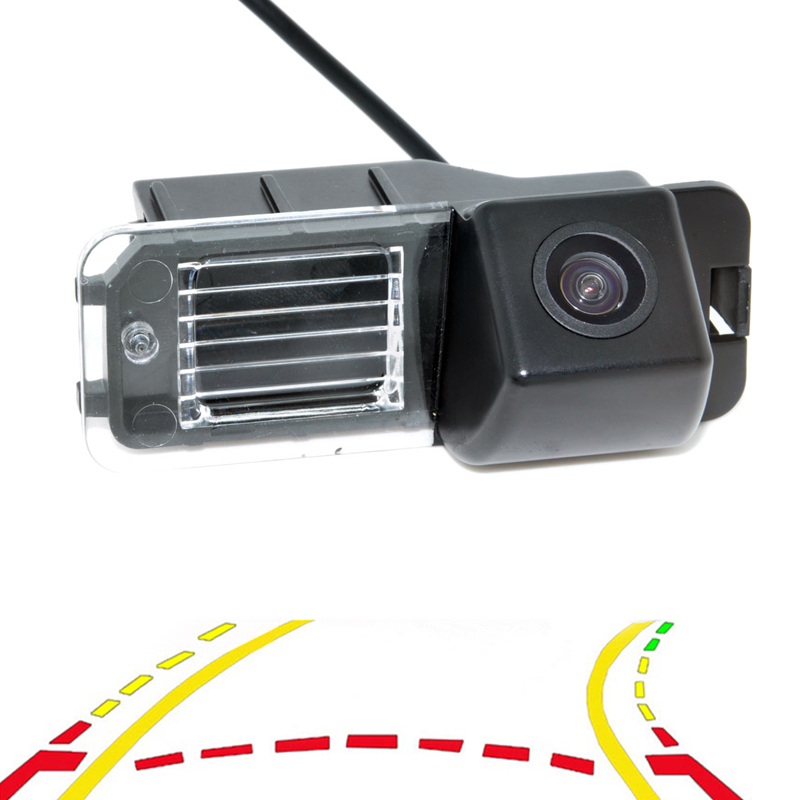 Caméra de recul de vue arrière de voiture de trajectoire dynamique de ligne de stationnement Variable pour VW Volkswagen Polo V 6R)/Golf 6 VI/Pas