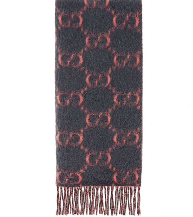 

branded women alpaca wool scarf designer winter girl letter wrap shawl lady tonal fringe trim thick cotton wool brushed scarves, Blue;gray