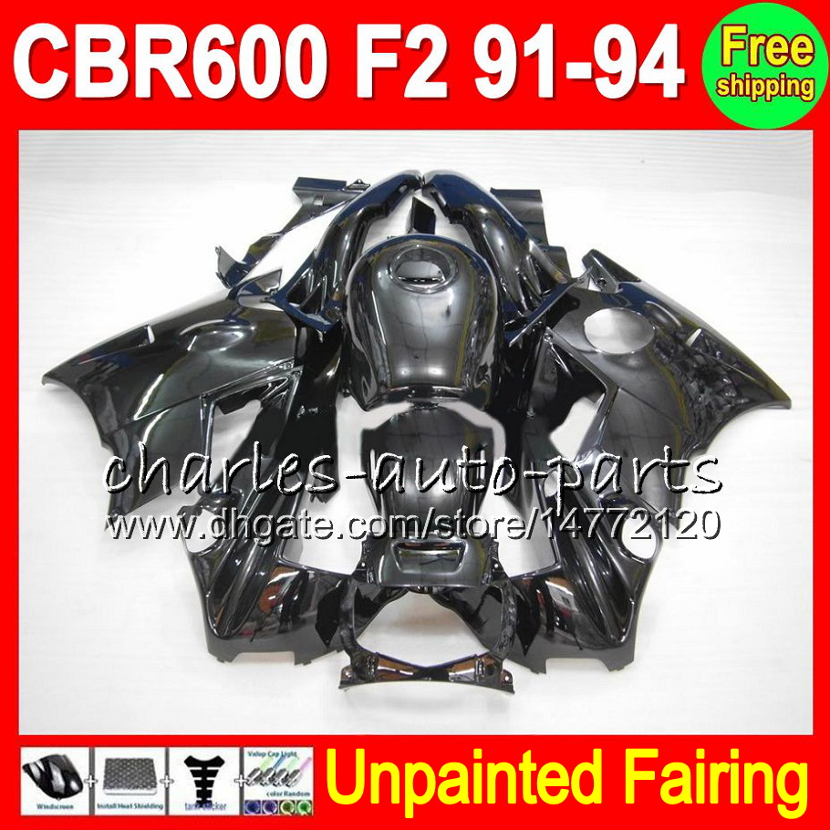 

8Gifts Unpainted Full Fairing Kit For HONDA CBR600F2 91-94 CBR 600F2 CBR600 600 F2 91 92 93 94 1991 1992 1993 1994 Fairings Bodywork Body, White