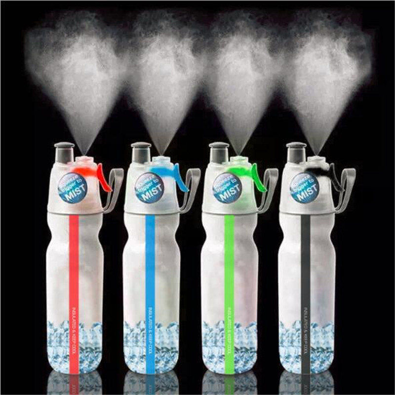 

500ML Sport Water Bottle Spray Mist Cycling Outdoor Drinking Portable Cool Gym Sports Multi-purpose Moisturizing Bottle