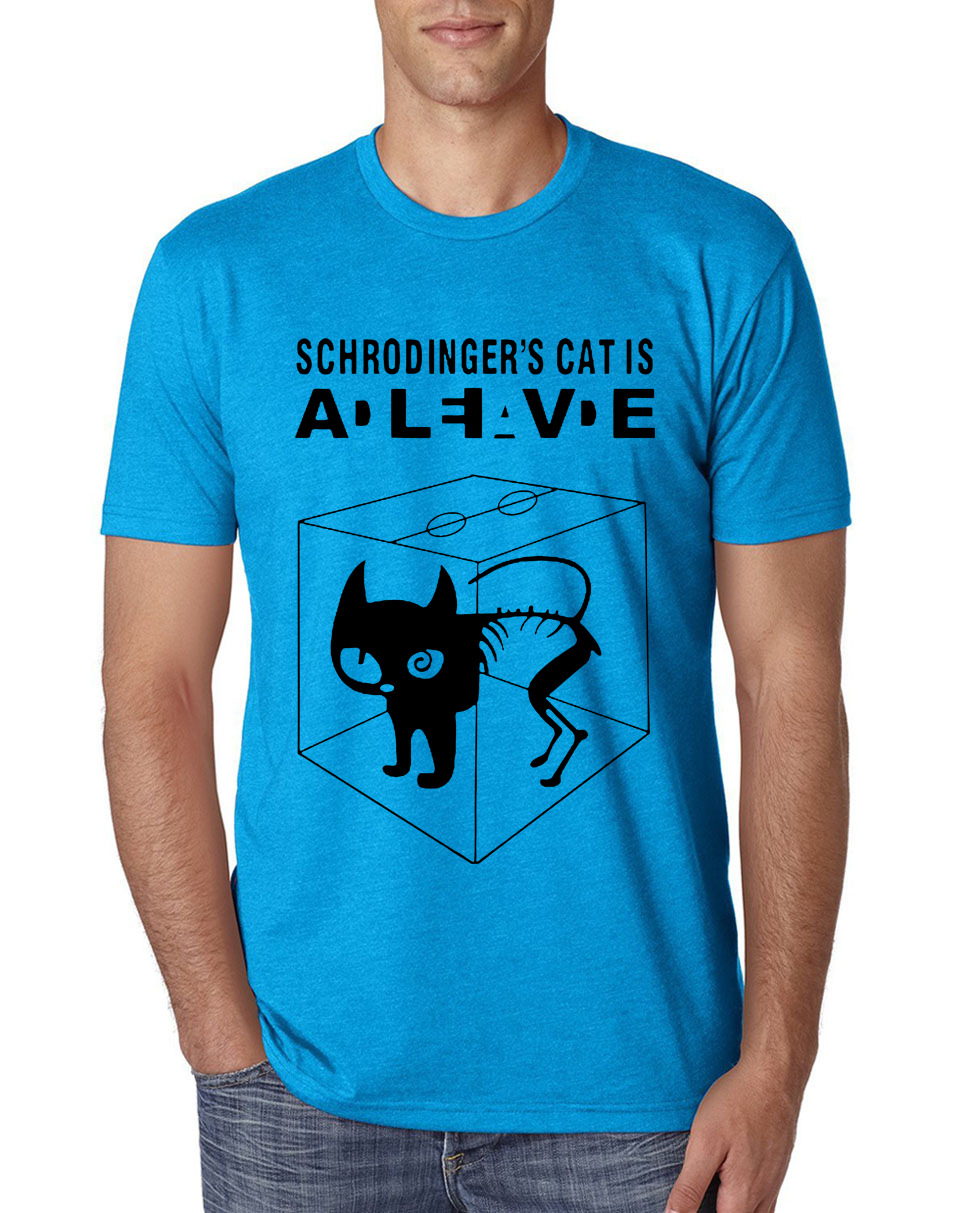 

The Big Bang Theory Schrodinger' Cat T Shirt Men Casual 100% Cotton Short Sleeve Tops Tee 2018 New Fashion Summer Style t-shirt, 4#