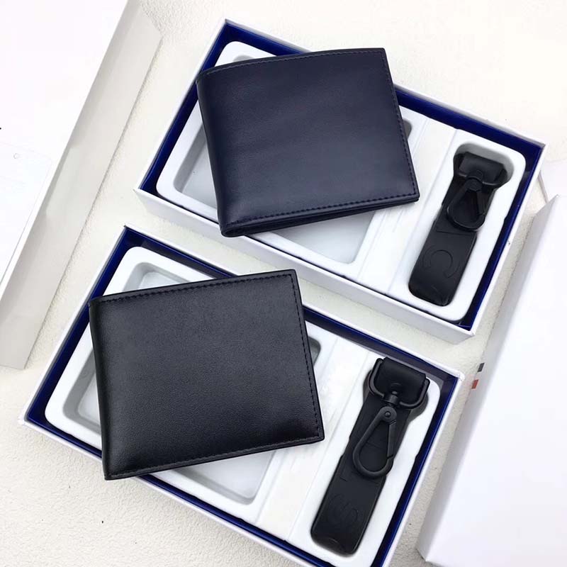 

Code 277 Men Wallets Genuine Leather Man Wallet Short Male Purse Credit Card Holders High Quality, Blue
