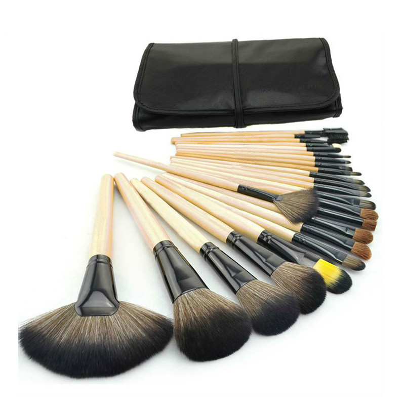 

Professional 24 pcs Makeup Brush Set tools Makeup Toiletry Kit Make Up Brush Set Case Cosmetic brush free shipping