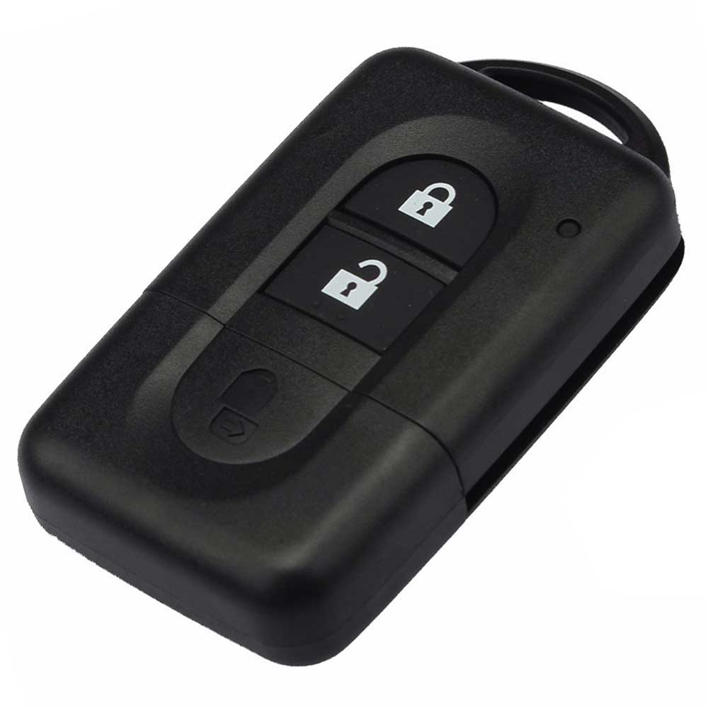 2 Button Remote key FOB Case Shell With cr2032 Battery For Car Nissan Micra X trail Qashqal Juke Duke Navara-image-416359694