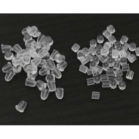 

400pcs 5*3mm And 4*2mm plastic Earring Back Plug Cap Nail Accessories Anti-allergic Anti-inflammatory DIY Jewelry Accessories