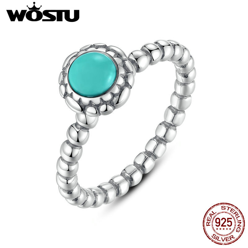 Real 925 Sterling Silver Birthday Blooms Rings For Women Female Genuine Original Fine Jewelry Gift XCH7162 S18101607