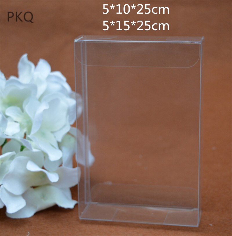 

10pcs Transparent Pvc Plastic Packing Box Birthday Wedding Gift Packaging Box Clear PVC Cosmetic Bottle Boxes