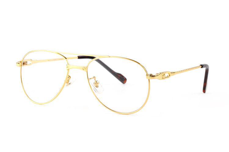 New popular style fashion designer sunglasses optical glasses full metal frame gold silver color frame avant-garde style for men eyewear