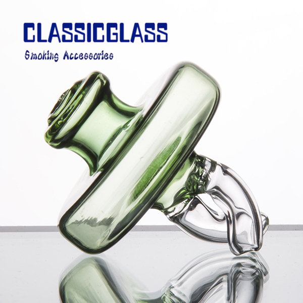 

Dual Directional Glass Carb Cap Spinner cap with two legs for Flat Top Quartz nail with Terp Pearl Inserts