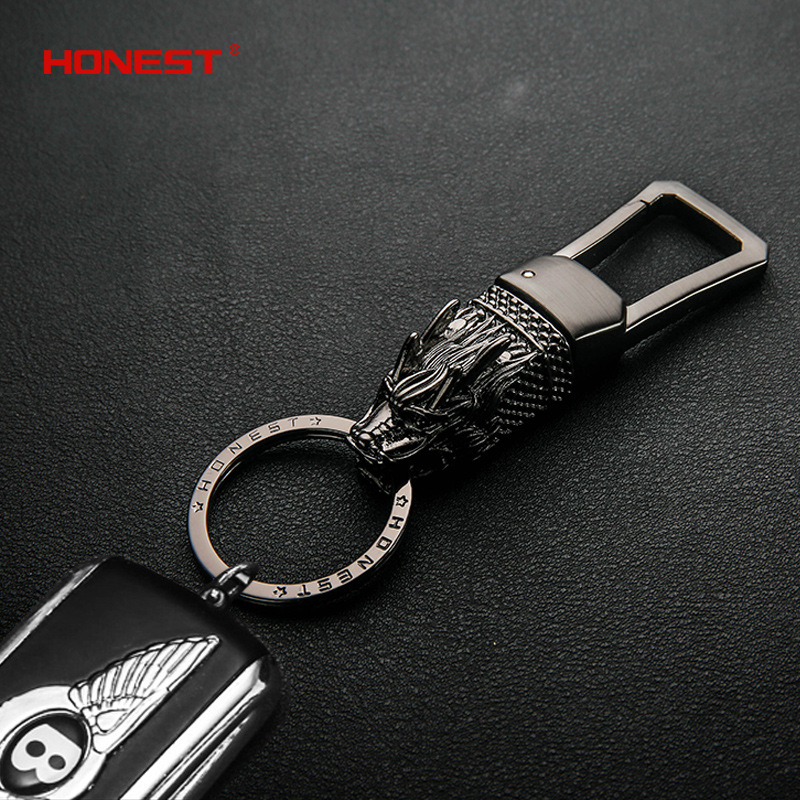 

2020 New Totem Boutique Car Key Chain Holder Ring Dragon Men Keychain Bag Pendant Charm Alloy Charm Jewelry