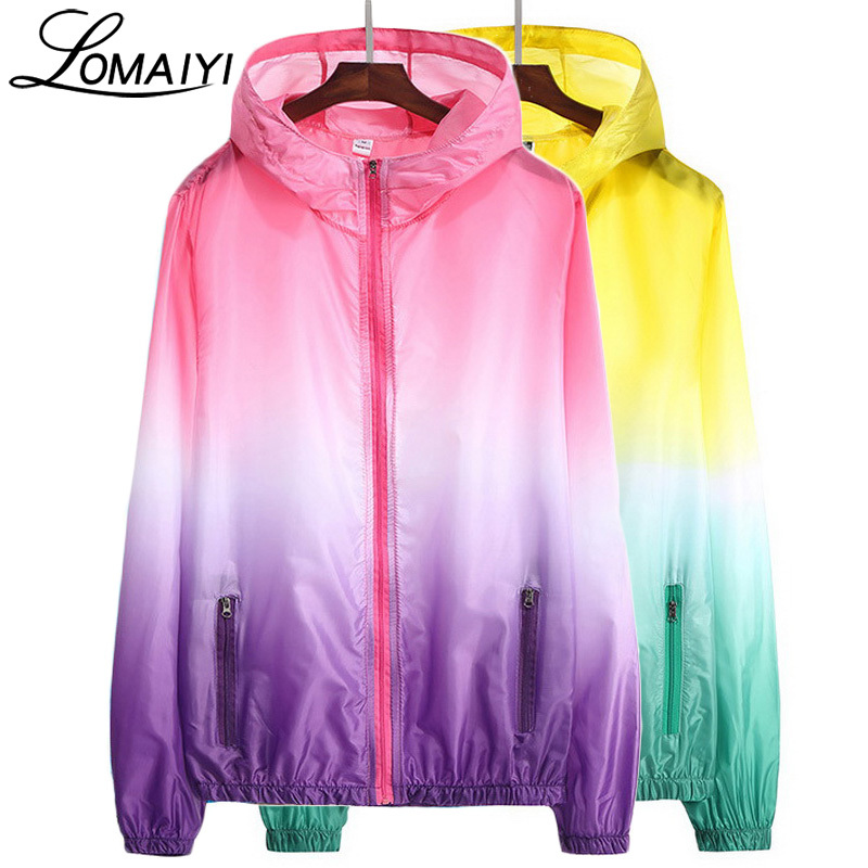 LOMAIYI Sun Protective Ultra Thin Summer Jacket Men Women Basic Coats Light Waterproof Jackets Female Veste Windbreaker,AW073 L18100904