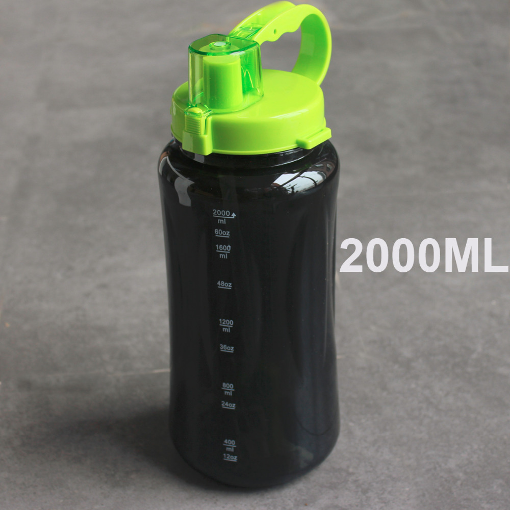 1L / 2L 2000ml Noir BLANCHE BLANCHE ALIMENTATEUR PORTABLE BOUTEILLE DE BOUTEILLE D'ALIMENTATION HERBALIFE NUTRITION SHAKER STRAW STRATY STRAC BOU