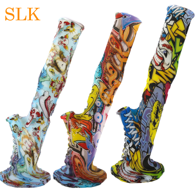 

Collectible Christmas gift Silicone Bongs Vase Hookah Shisha Water Pipe Accessorie Silicone Water Pipes Unbreakable Bongs 420