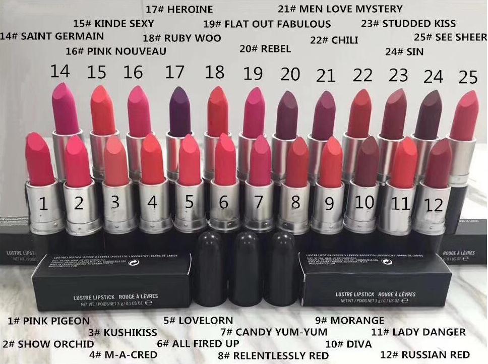 

20 PCS Lowest first MEKEUP NEWEST Lustre Lipstick Rouge A Levres 3g, Mix colors