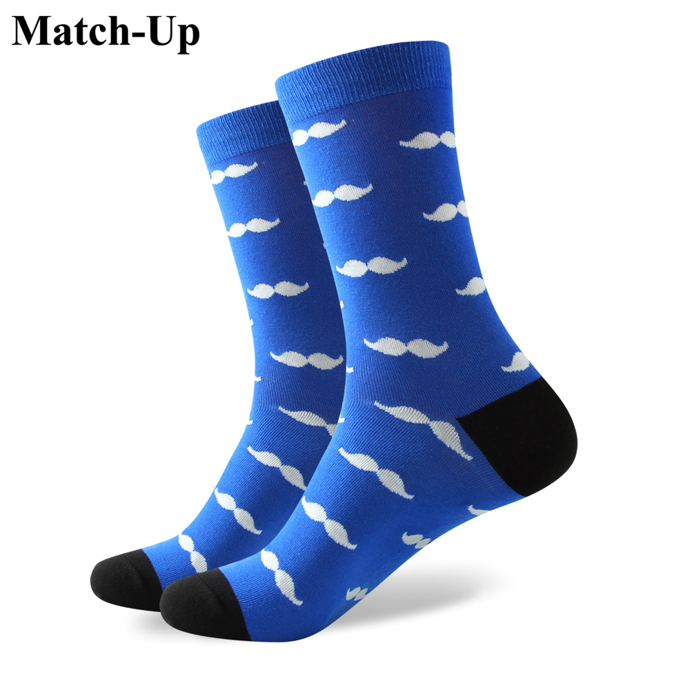 

mens combed cotton brand men socks colorful mustache socks free for us size 7 512 326