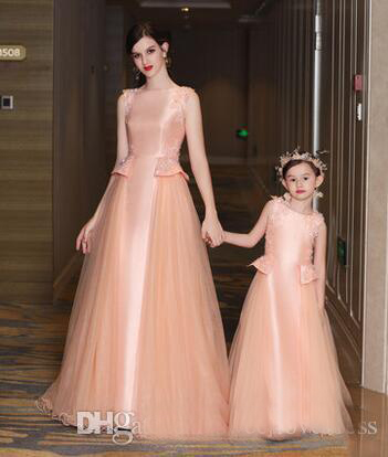 mom and daughter gown dresses