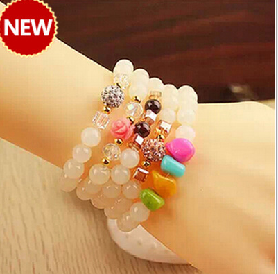 

Multi-layer crystal bracelet stones Red agate Rose Quartz Lava Yoga Bracelet Healing Crystals Wrist Mala Beads Chakra Jewelry Natural Stone, Golden;silver