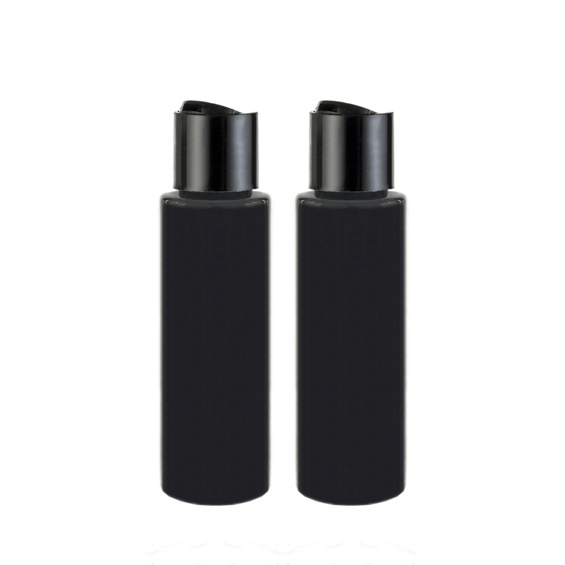 

50X100ml Shampoo Plastic Black Bottle With disc cap for Women Makeup Storage Cosmetic Bottles Toner Essential Oil Package Lotion Containers