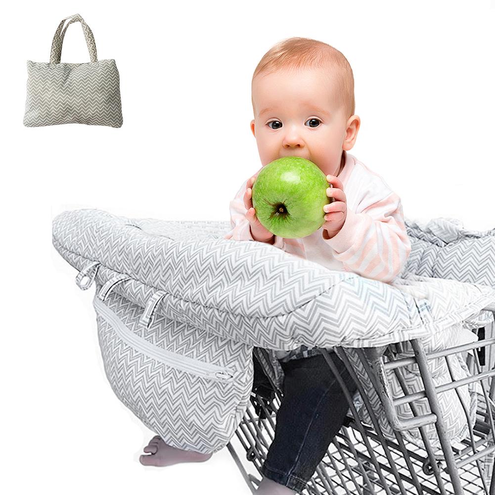 Kleinkind Hochstuhl Sicherheits Gurt Tragbar Kinder Einkaufswagenschutz,Grau Baby Sitzbezug Reise
