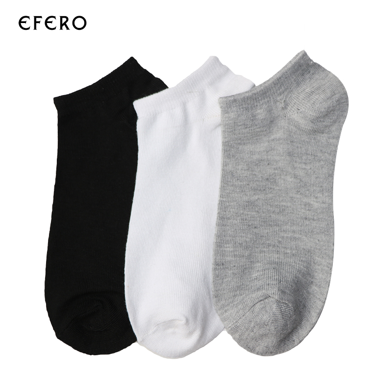 

6Pair Crew Invisible No Show Socks Men Casual 3 Colors Solid Color Men Socks Short Calcetines Ankle Boat Low Cut For, Black