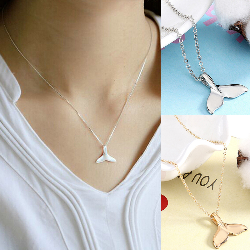 

fishtail pendant necklaces Mermaid Tail necklaces mermaid clavicle chain new fashion women jewelry as Souvenir Gift