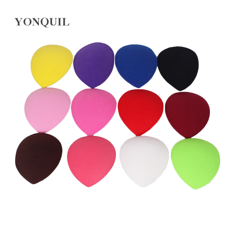 Multiple colors 13CM teardrop fascinator base millery cute min top hat DIY wedding hair accessories material party hats hairstyle hairclips