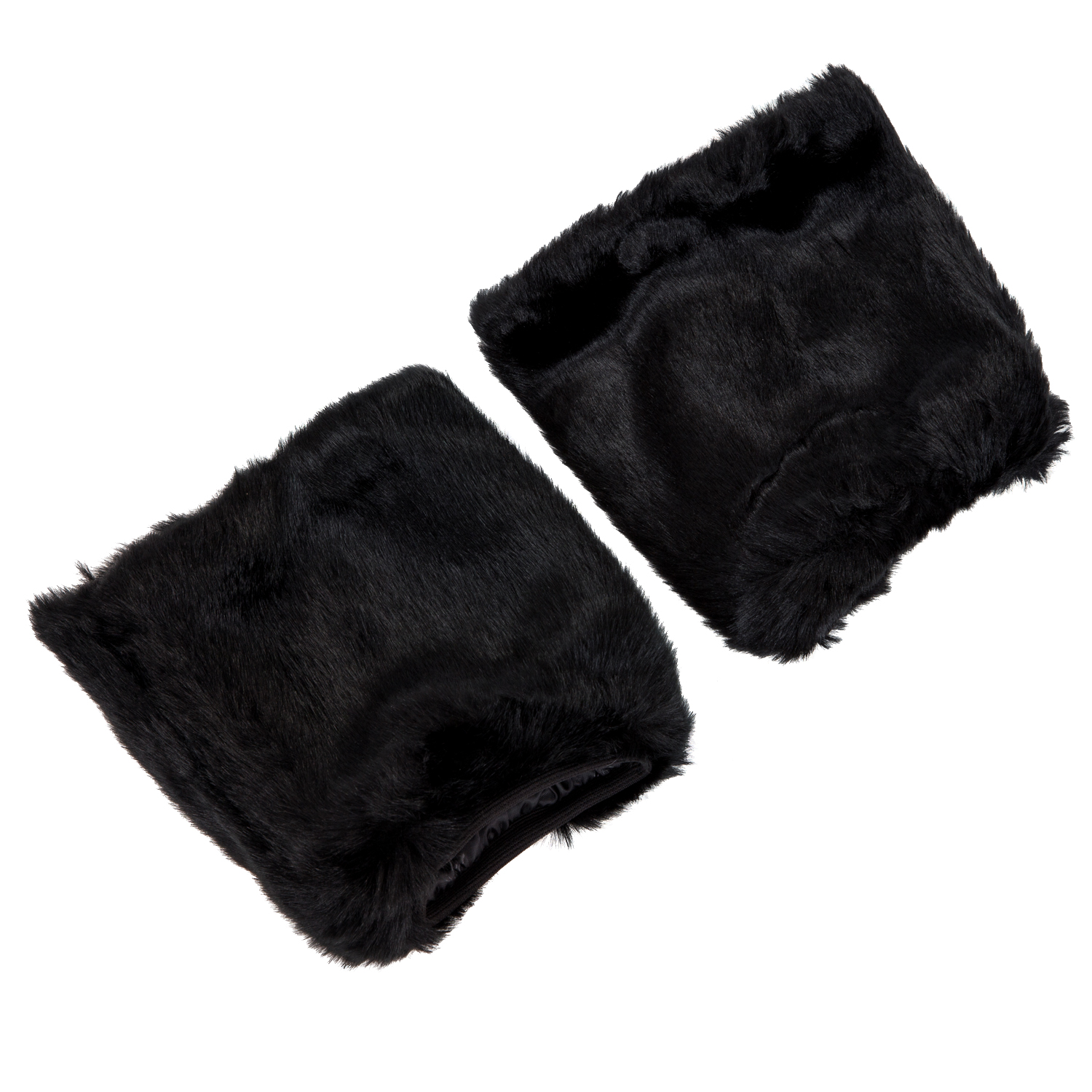

Fluffies Fluffy Furry Boots Covers Rave Furries Black, White
