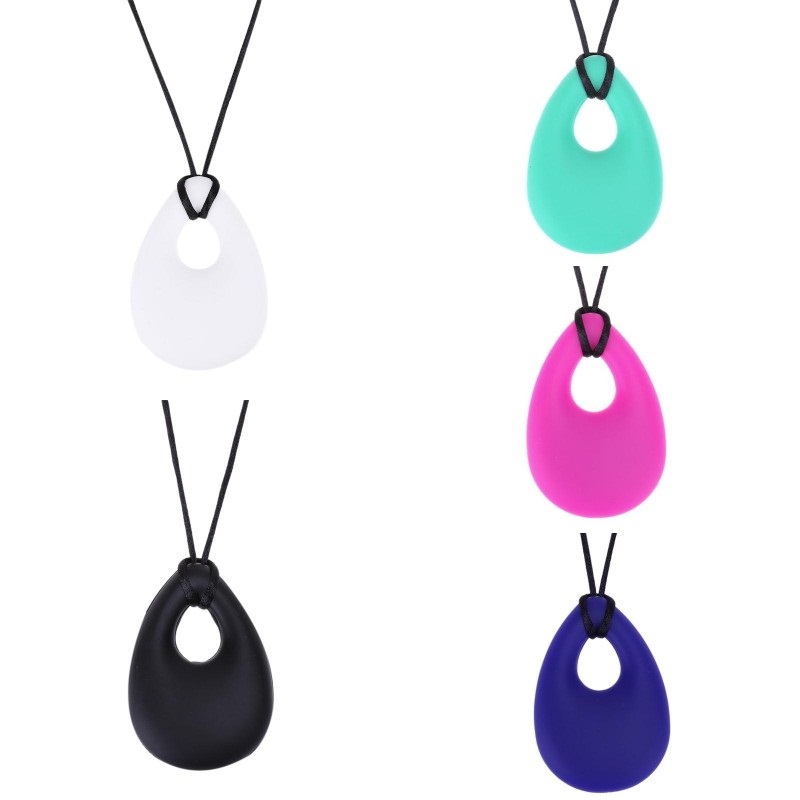 

Silicone Baby Teether Toddler Kids Water Drop Teething Necklace Pendants Newborn Molars Tooth Chewable Teething Toy